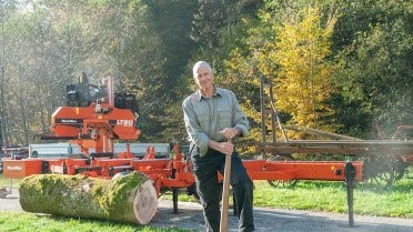 Retired Engineer Sawmilling and Woodworking in the French Alps 