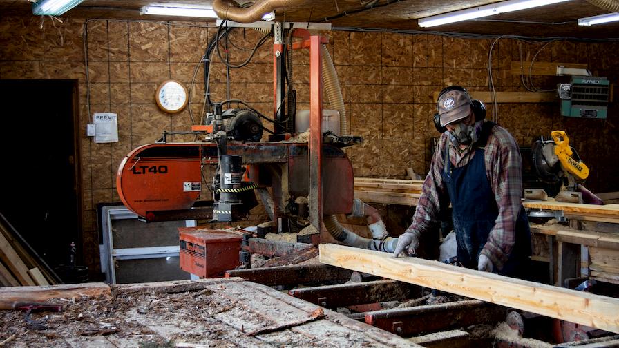Larch Wood Sawmilling